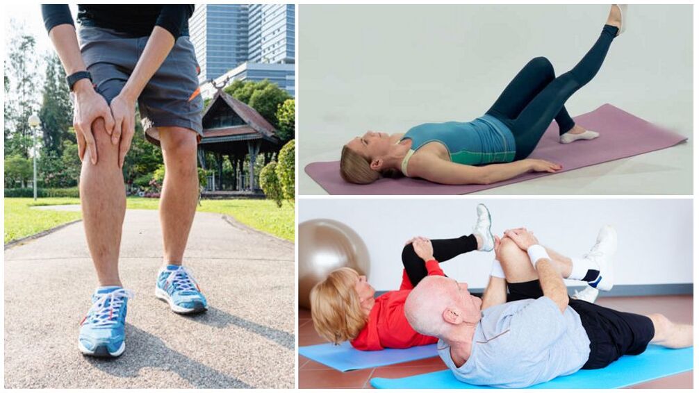 Arthrosis of knee articulation exercise